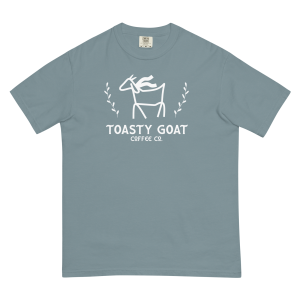 Toasty Goat Coffee Co. T-Shirt (Ice Blue)